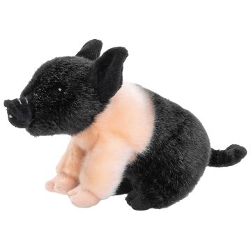 Angler Sattelschwein Ferkel - 20 cm (Länge) -- Plüsch-Schwein, Schweinchen