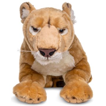 Löwin, liegend - 78 cm (Länge) -- Plüsch-Löwe