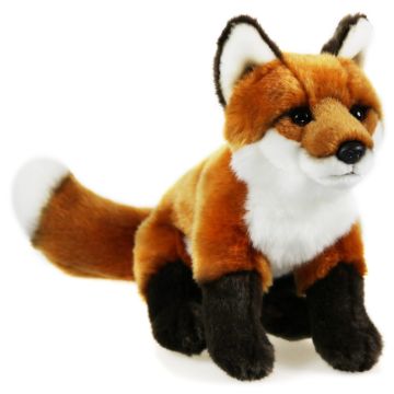 Rotfuchs, sitzend - 40 cm (Länge) -- Plüsch-Fuchs