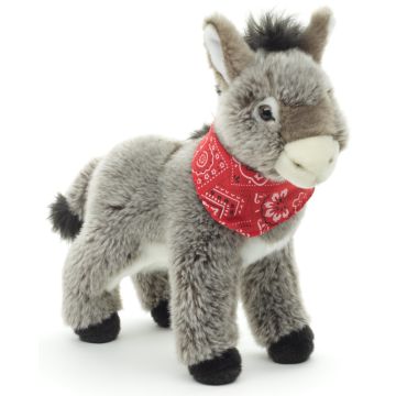 Esel mit Halstuch, stehend - 30 cm (Höhe)