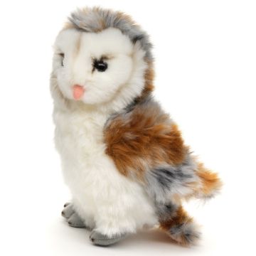 Schleiereule - 17 cm (Höhe) -- Plüsch-Vogel, Eule