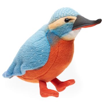 Eisvogel - 12 cm (Höhe) -- Plüsch-Vogel