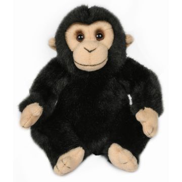 Schimpanse, sitzend - 18 cm (Höhe) -- Plüsch-Affe