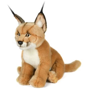 Karakal, sitzend - 30 cm (Höhe) -- Plüsch-Katze, Luchs