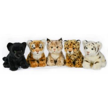 Tiger Cheetah, Lynx, Panther , sitting 22 cm ( Height) - PU 55 pcs
