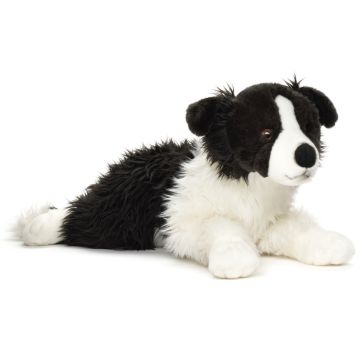 Border Collie, liegend (ohne Geschirr) - 64 cm (Länge) -- Plüsch-Hund