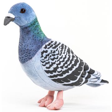 Taube blau - 20 cm (Höhe) -- Plüsch-Vogel