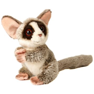 Buschbaby, sitzend, mit Klett - 20 cm (Höhe) -- Plüsch-Affe, Galago