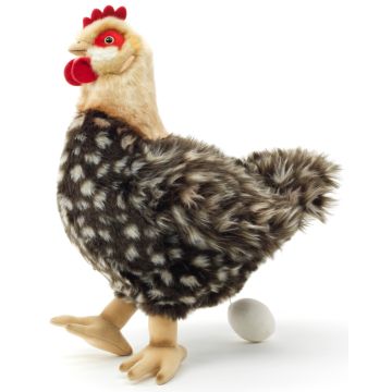 Henne - Mit Ei - 37 cm (Höhe) -- Plüsch-Huhn