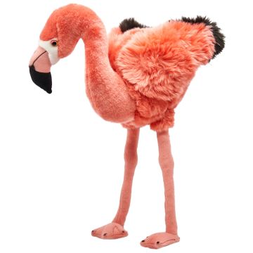 Flamingo rosa, stehend - 46 cm (Höhe) -- Plüsch-Vogel