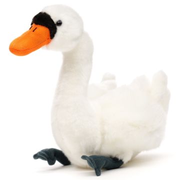 Schwan - 16 cm (Länge) -- Plüsch-Vogel