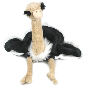 Handpuppe Strauß - 33 cm (Höhe) -- Plüsch-Vogel