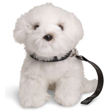 Malteser Hund (mit Leine) - 26 cm (Länge)