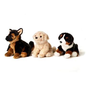 Hund sitz.3 Fach sort.7,5" - VE 48 St