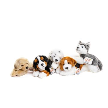 Hunde 4 sort.  24cm ( length) - PU 84 pcs