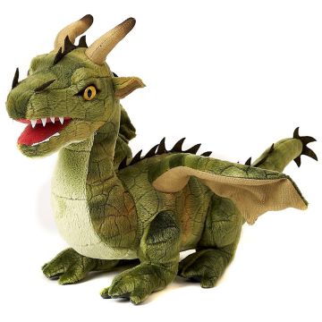 Drache grün - 40 cm (Länge)