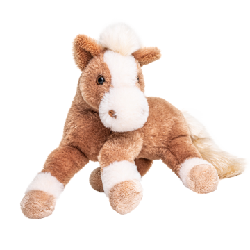 Pferd, liegend (braun) - superweich - 28 cm (Länge) - VE 40 St.