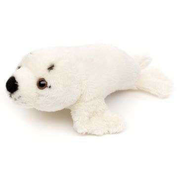 Robbe Plushie (weiß) - Seehund - 19 cm (Länge)