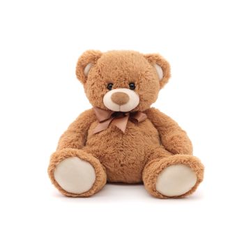 Teddy mit Schleife (hellbraun) - 36 cm (Höhe)