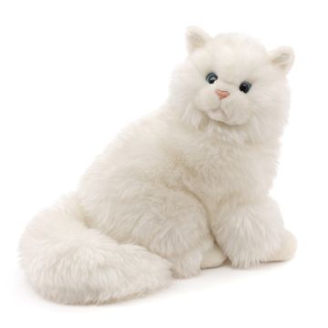 Perserkatze weiß, sitzend - 25 cm (Höhe)