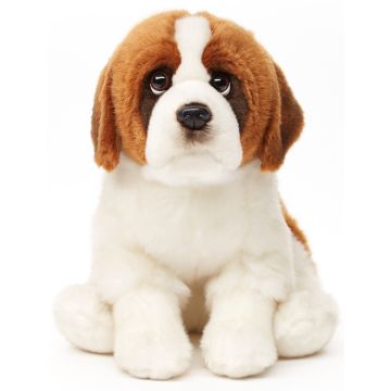 Bernhardiner, sitzend - 25 cm (Höhe) -- Plüsch-Hund
