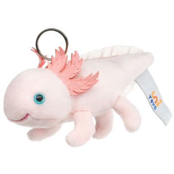 Axolotl mit Schlüsselanhänger - 15 cm (Länge)
