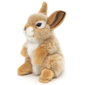 Hase, stehend (beige) - 18 cm (Höhe) -- Plüsch-Kaninchen