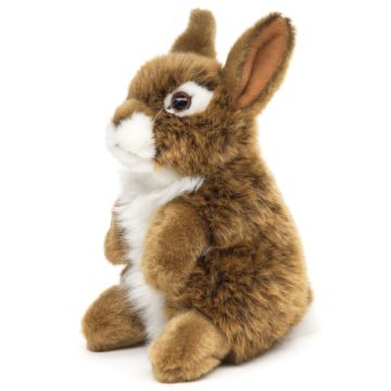 Hase, stehend (braun) - 18 cm (Höhe) -- Plüsch-Kaninchen