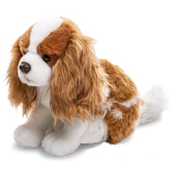 Cocker Spaniel (without Leash) - brown and white - 23 cm (height) -- Plush Dog