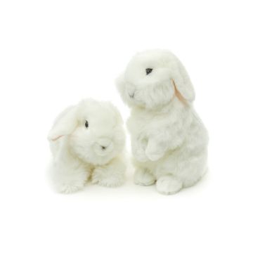Löwenkopf-Kaninchen mit hängenden Ohren weiß, 2 sort - VE 80 St