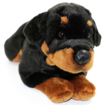 Rottweiler, liegend - 45 cm (Länge) -- Plüsch-Hund