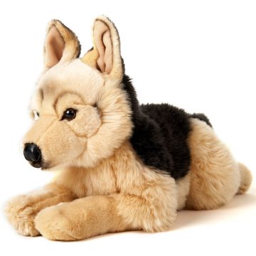 Deutscher Schäferhund, liegend - 45 cm (Länge) -- Plüsch-Hund