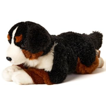 Berner Sennenhund, liegend - 29 cm (Länge) -- Plüsch-Hund
