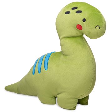 Plüsch-Kissen - ultraweich - Dinosaurier grün - 38 cm (Länge)
