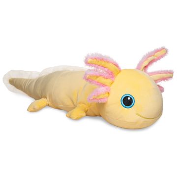 Plüsch-Kissen - ultraweich - Axolotl gelb - 59 cm (Länge)