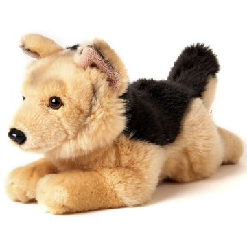 Deutscher Schäferhund, liegend - 32 cm (Länge) -- Plüsch-Hund