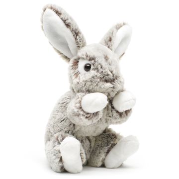 Hase mit Schlappohren (dunkelbraun) - superweich - 15 cm (Höhe) -- Plüsch-Kaninchen