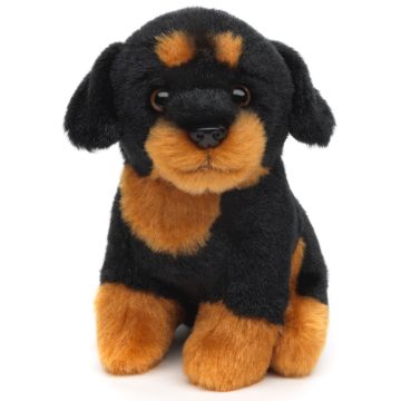 Rottweiler Plushie, sitzend - 12 cm (Höhe)