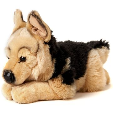 Deutscher Schäferhund, liegend - 37 cm (Länge) -- Plüsch-Hund