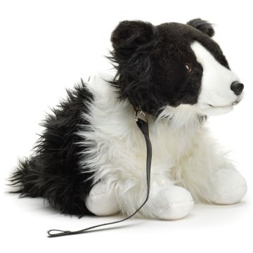 Border Collie, sitzend (mit Leine) - 26 cm (Höhe)