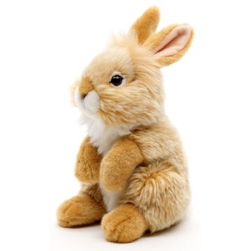 Angorakaninchen, stehend (beige) - 18 cm (Höhe) -- Plüsch-Kaninchen, Hase