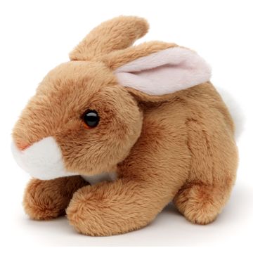 Hase Plushie (braun) - 15 cm (Länge) -- Plüsch-Kaninchen