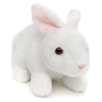 Hase Plushie (weiß) - 15 cm (Länge) -- Plüsch-Kaninchen