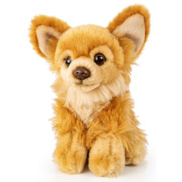 Chihuahua, sitzend (braun) - 18 cm (Länge) -- Plüsch-Hund