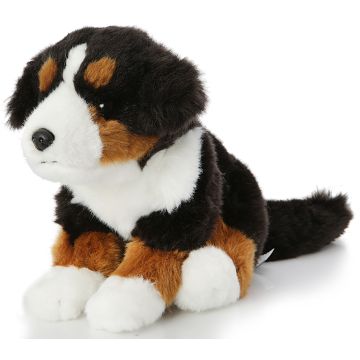 Berner Sennenhund Welpe, sitzend - Ohne Leine - 19 cm (Höhe) -- Plüsch-Hund