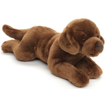 Labrador braun, liegend - 40 cm (Länge) -- Plüsch-Hund