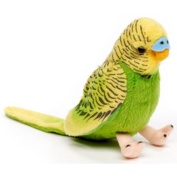 Wellensittich (grün) - Ohne Stimme - 12 cm (Höhe) -- Plüsch-Vogel