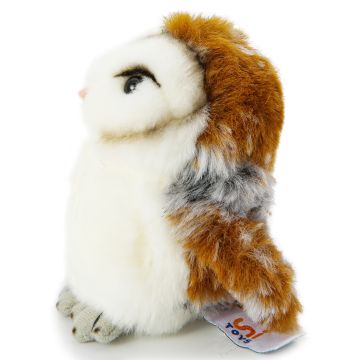 Schleiereule Plushie - 12 cm (Höhe) -- Plüsch-Vogel, Eule