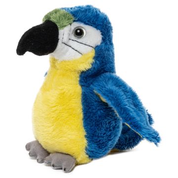 Papagei Plushie (blau) - 13 cm (Höhe) -- Plüsch-Vogel