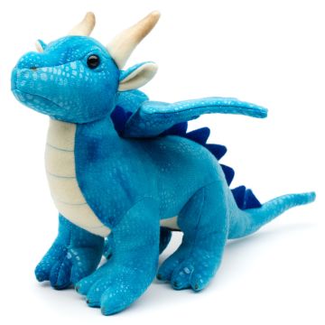 Drache blau - 26 cm (Länge)